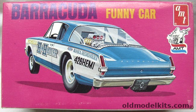 AMT 1/25 Plymouth Barracuda Funny Car Hemi Hustler / Boss Cuda, T152-170 plastic model kit